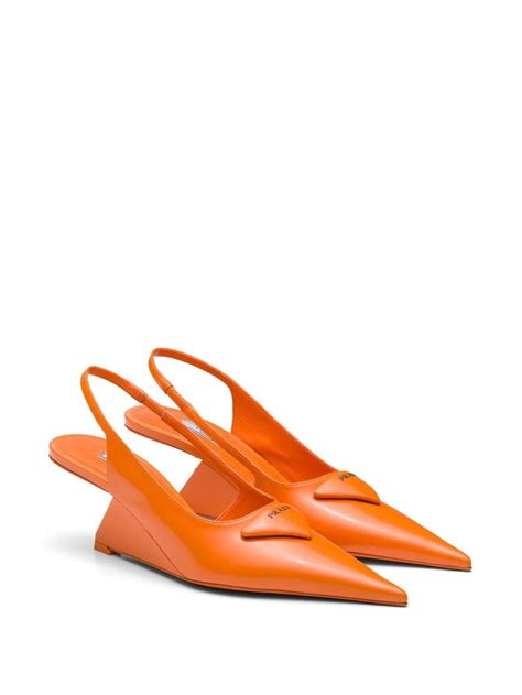 block heel pumps prada|Prada slingback pumps.